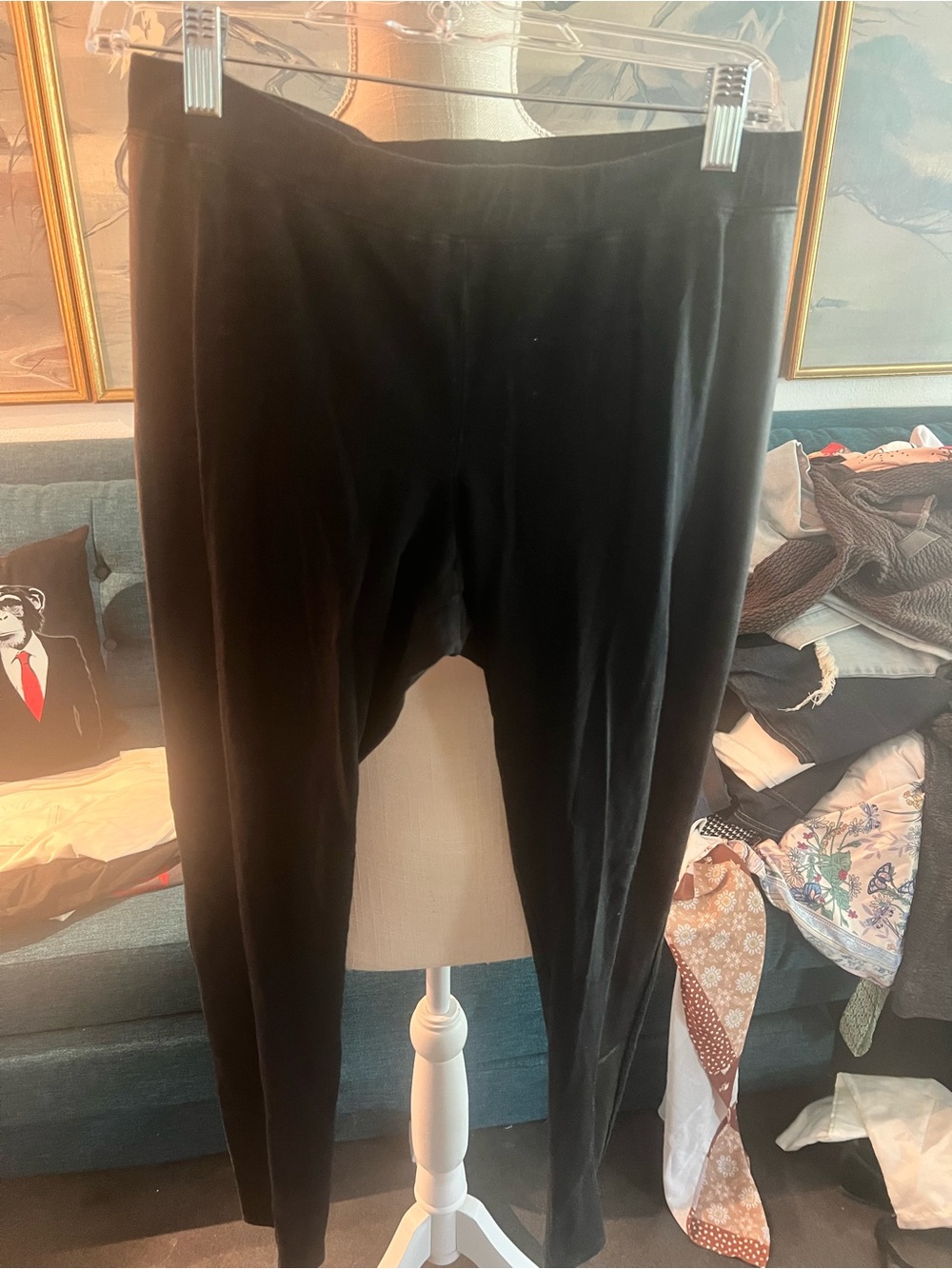 Express womens Black pants with a darker black stripe